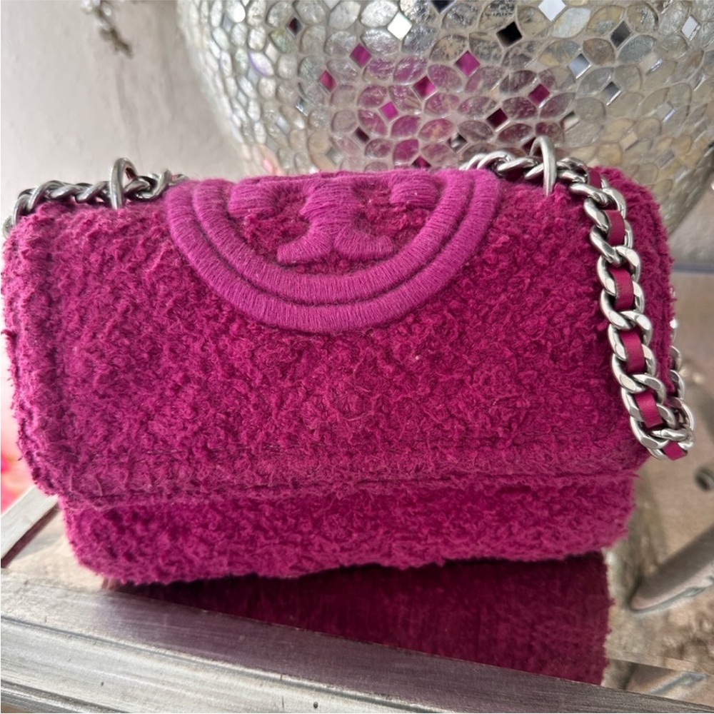 ⭐️HOST PICK⭐️Tory Burch Fleming Bouclé convertible Shoulder Bag